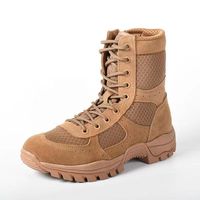 Chaussures montantes, chaussures de randonnée pour hommes à semelle épaisse, durables, antidérapantes, légères, respirantes, bottes tactiques de travail pour hommes