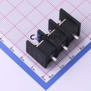DBT30C-11.0-3P-BK-P Barrier Terminal Block Through hole Component (THT),P=11mm Connector Two Sides 11mm 1x3P Center Pin - Product Image 2