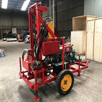 Machine de forage de puits d'eau portable de 150 m avec démontage facile pour les zones éloignées