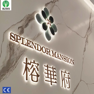 Custom negozio 3d pubblicità esterna in metallo retroilluminato segni di lettere di cartello di bordo acrilico Led muro segno indietro luminoso parola - Product Image 5