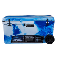Refroidisseurs de pêche isolés grand volume 110QT avec glacière en plastique à roues