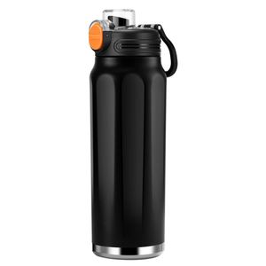 Gobelet isotherme double paroi en acier inoxydable 316, grande capacité, avec corps octogonal antidérapant et double paille intégrée - Product Image 4