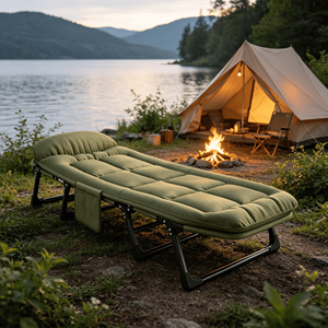 Lit de camp pliant moderne, compact et ultraléger en acier pour la randonnée, le camping, <span class=keywords><strong>les</strong></span> situations d'urgence et <span class=keywords><strong>les</strong></span> chambres d'hôtes - Product Image 5