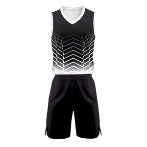 Uniformes de Baloncesto con Diseño Personalizado, Impresión Digital, Poliéster de Secado Rápido, Transpirable, Talla Grande, Cuello en V - Product Image 1