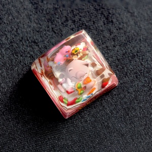 Keycap artisanal en résine imprimé en 3D Pokémon Jigglypuff, usinage CNC, pour clavier mécanique - Product Image 5