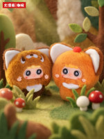 Набор из 8 плюшевых игрушек Little MIGO Little World: милые мультяшные животные, виниловые куклы-брелоки, подвески для сумок, коллекционная таинственная коробка