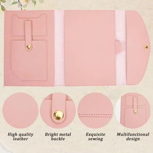 Organisateur de couverture de carnet en cuir PU de qualité supérieure avec plusieurs poches et emplacement pour téléphone, idéal pour la maison, le bureau, le télétravail et les étudiants – Couverture souple - Product Image 4