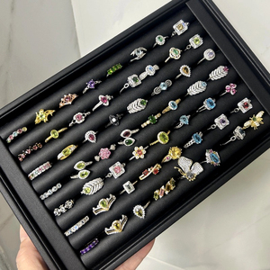 Anneau en argent sterling 925 en gros Bijoux Bijouterie Femmes papillon Anneaux en argent sterling 925 Animaux Anneaux en argent 925 Circles - Product Image 1