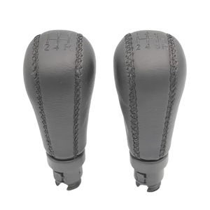 Car <b>Gear</b> <b>Knob</b> Leather Black 5 6 Speed Ergonomic For Volvo Toyota - Product Image 1