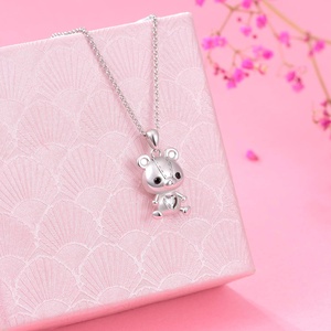 Isunni de plata esterlina oso de peluche corazón colgante de urna de Memorial cremación urna Collar para amaba una cenizas - Product Image 5