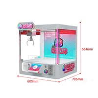 Mini machine à griffes de table pour enfants, à monnayeur, pour la distribution de jouets en peluche et de poupées