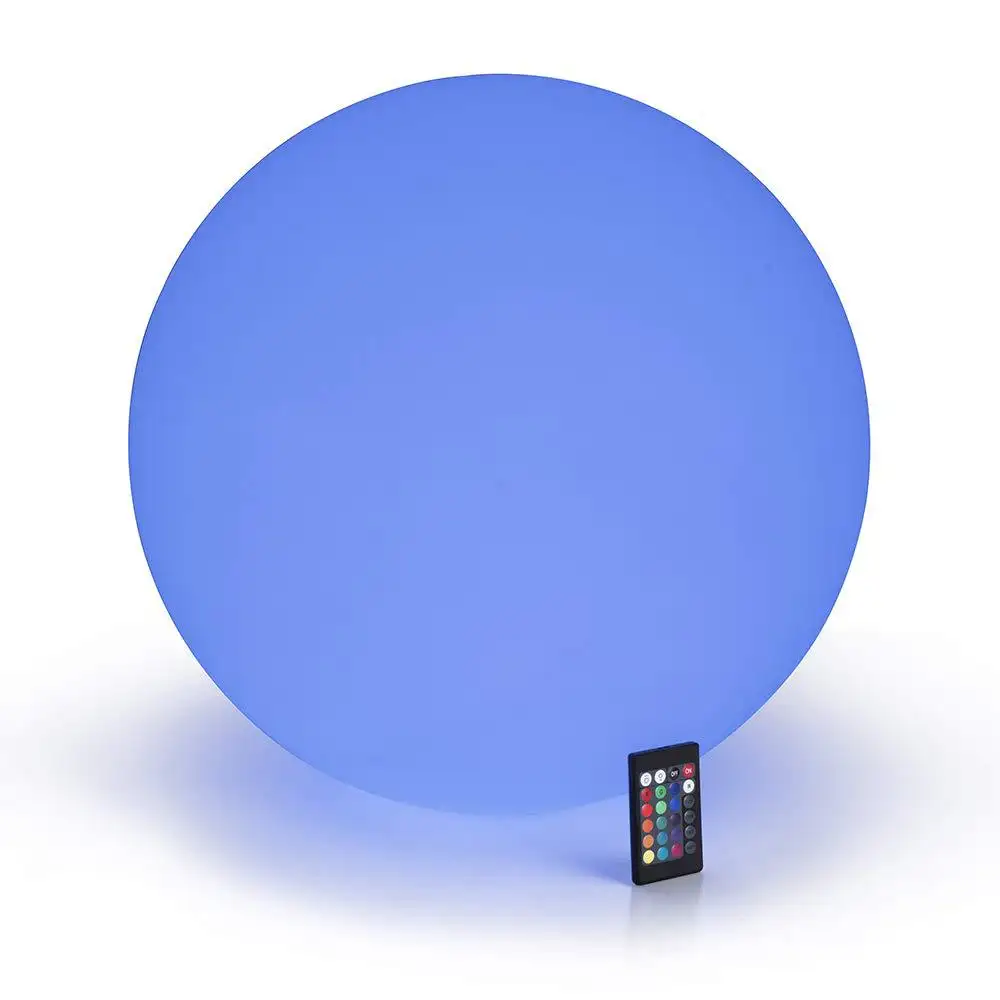 Nouvelle boule lumineuse télécommande LED changement de couleur barre étanche décoration boule gonflable Flash balle de plage Spot Promotion