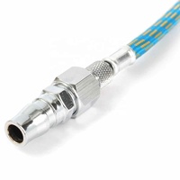 Tuyau d'air tressé pour compresseur d'aérographe de 180 cm, tuyau tissé pour stylo de pulvérisation, adaptateur BSP 1/8 pouces, raccord pour compresseur d'aérographe