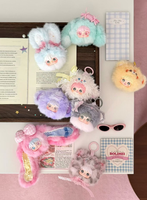 Goddess Popo Makeup Mirror Blind Box - Sanmi Three Mi Rabbit (Moving Eyes) Series Plush Blind Box, Version Officielle