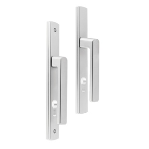 Poignées <span class=keywords><strong>de</strong></span> <span class=keywords><strong>porte</strong></span> haut <span class=keywords><strong>de</strong></span> gamme en aluminium forgé, style chinois moderne, avec interaxe <span class=keywords><strong>de</strong></span> 92/85 mm pour portes battantes doubles - Product Image 2