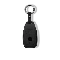 Accessoires automobiles intelligents, étui pour clés en daim, housse pour clés de voiture et porte-clés à distance pour la plupart des marques de voitures