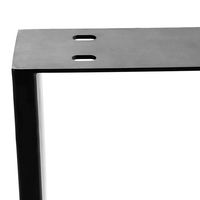 Projets de bricolage WEKIS Design industriel rétro Table d'appoint de forme carrée entièrement soudée Table de console Pieds de bureau de banc