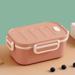 Double Layer Lunch Box Portable <b>Compartment</b> Bento Box Microwavable Food Container Picnic School Bento <b>Lunchbox</b> for Kids Children - Product Image 6