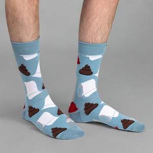 Chaussettes d'humour décontractées de <span class=keywords><strong>plombier</strong></span>-Chaussettes d'équipage de nouveauté de merde et d'outils pour les infirmières d'entretien GI | quantité minimale de commande personnalisable de 200 paires - Product Image 2