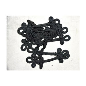 カスタムデザイン<span class=keywords><strong>3</strong></span>葉女性ジャケットとコートボタンかぎ針編みラッピング中国の結び目カエル閉鎖ボタン - Product Image 6