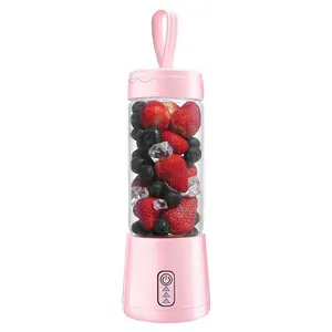 Aangepast Logo Mini Usb Fruit Juicer Oplaadbare Blender Draagbare Sap Smoothie Mixer