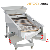 Nouvelle machine de tamisage vibratoire linéaire électrique compacte en acier inoxydable pour la fabrication de graines de melon et de sésame en usine