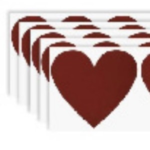 Custom Heart Shape Scratch Off Stickers 7x8cm Kraft Paper DIY Self Adhesive Promotional Activities <b>Matte</b> <b>Varnishing</b> - Product Image 4