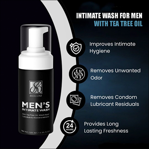 Nettoyant <span class=keywords><strong>intime</strong></span> pour hommes OEM avec huile d'arbre à thé, hamamélis, calendula et extraits d'aloès <span class=keywords><strong>vera</strong></span> - Nettoyant <span class=keywords><strong>intime</strong></span> pour hommes avec huile d'arbre à thé - Product Image 3