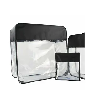 waterproof PVC plastic transparent wholesale quilt bag clear quilt luxury steel wire blanket package bag