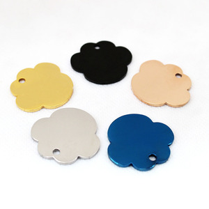 Grabador personalizado de acero inoxidable, collar láser de Metal, doble cara, en blanco, sublimación de mascotas, etiquetas de identificación de nombre de perro personalizadas/ - Product Image 6