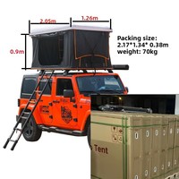 Tente de toit rigide à ouverture rapide, étanche, en ABS, pour voiture, camion 4x4, camping en plein air