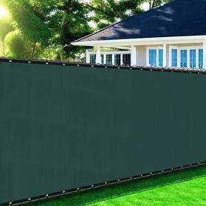 Heavy Duty 4ft/5ft/6ft/7ft <b>Privacy</b> <b>Fence</b> <b>Screen</b> Outdoor Shade Cloth Mesh Barrier with Cable Zip Ties Fencing Products - Product Image 1