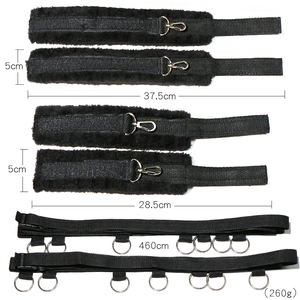 Ensemble de Contrainte de Bondage Ajustable Sous le Matelas avec Poignets et Sangles en Cuir PU Doux pour Jeux de Couple et Débutants en BDSM - Product Image 6