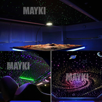 Cable de Fibra Óptica PMMA con Iluminación Final para Techo de Coche, Efecto Cielo Estrellado, Cables de Fibra Óptica con Brillo Final para Techo de Cine en Casa