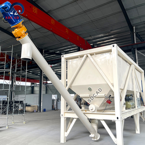 Silo à ciment horizontal portable avec unité de vidage de sacs jumbo et système d'alimentation automatique pour centrale à béton - Product Image 6