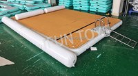Mini quai flottant gonflable pour jet ski, bateau, station d'accueil portable, ponton de loisirs aquatiques, utilisation extérieure, matériau vinyle/PVC IFUN