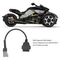 Cable de diagnóstico de 6 pines a 16 pines para CAN AM MOTO ATV UTV OBD