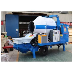 Concrete Oil And Electricity Integrated Pump Large Aggregate Diesel Mixing Pump Small Concrete Pump For Sale