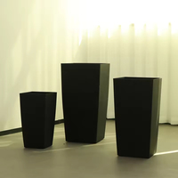 Grands pots à fleurs modernes en plastique PP, écologiques, légers, durables, pour l'intérieur et l'extérieur, pour la décoration de la maison et du jardin