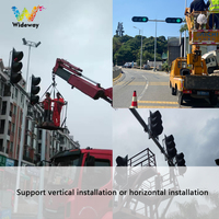 Feu de signalisation professionnel LED rouge-vert 200 mm, 2 aspects, pour quai de chargement et garage de stationnement