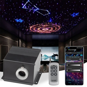 Kit d'éclairage professionnel à LED 12V 10W pour effets de météores, moteur d'animation contrôlé par application, kit de fibres optiques pour étoiles filantes - Product Image 1