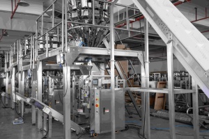 Machine d'emballage alimentaire pour biscuits en forme de doigt en éponge, sachet multi-têtes, pesage à l'échelle, céréales soufflées, croûtes de riz, en-cas en sachet - Product Image 4
