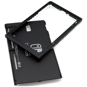 Black Bottom Housing Shell <strong>Case</strong> Backplate Replacement for Nintendo Switch Host Rear Back Cover - Product Image 1