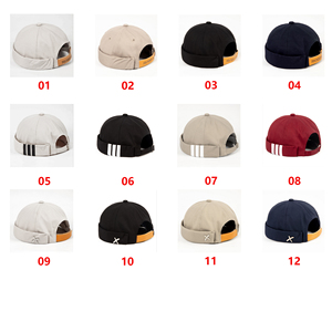 DDA589 الشارع الهيب هوب المالك قلنسوة قبعات البيسبول النساء للتعديل البطيخ الجمجمة قبعة صغيرة الصيف الرجال بحار Brimless قبعات - Product Image 6