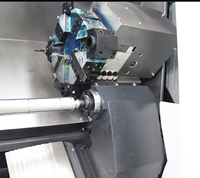 Tour CNC à lit incliné mini pour le bois, avec porte-outils à changement rapide et commande FANUC