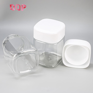 Wholesale Pharmaceutical Grade Good Sealing Hemp Gummy Bear Candy <b>Plastic</b> <b>Jars</b> Square Bottles for Soft Chews With White PP Cap - Product Image 6