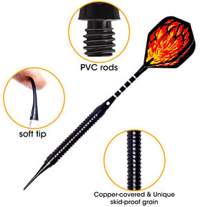 Ensemble de fléchettes portables à pointe souple, jeu de fléchettes de voyage, cible de fléchettes à pointe souple Skipjack pour jeu en extérieur - Product Image 4