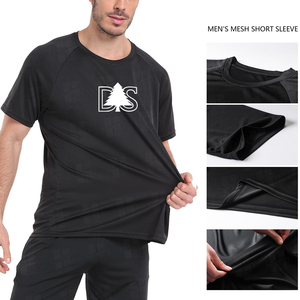 Camisetas Deportivas de Hombre al por Mayor, Personalizadas, de Secado Rápido, Corte Regular, Transpirables, Ligeras, de Poliéster, con Manga Raglán y Malla - Product Image 2