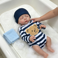 Poupée Bébé Reborn Réaliste en Vinyle pour Jeu Aquatique, 18 Pouces, Douce et Apaisante, Compagnon Idéal pour la Formation de Doulas et les Soins aux Nouveau-nés, Cadeau