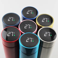 Nouveau Thermos Créatif Intelligent Personnalisable avec Logo, Tasse de Voyage en Acier Inoxydable à Affichage de Température